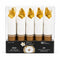 Pre-Rolled Cutlery And Napkin Sets 10/Pkg - Gold