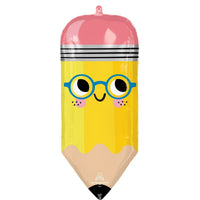 Write On Pencil Supershape Foil Balloon, 13 Inches, 1 Count