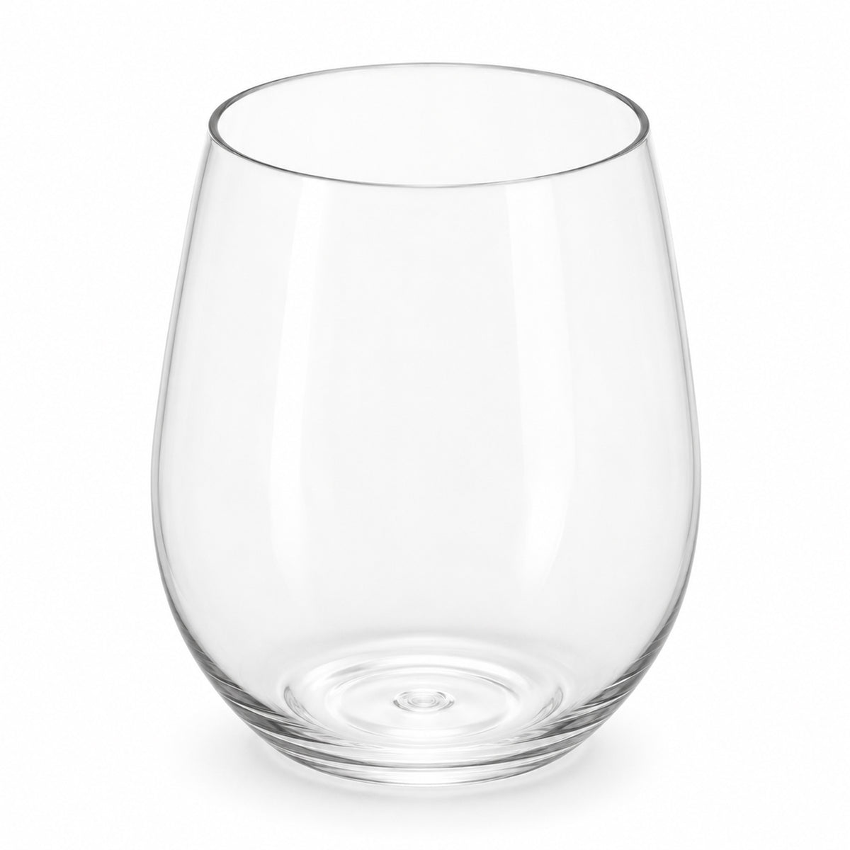 Verres à vin sans pied en plastique, 12 oz, 6 unités
