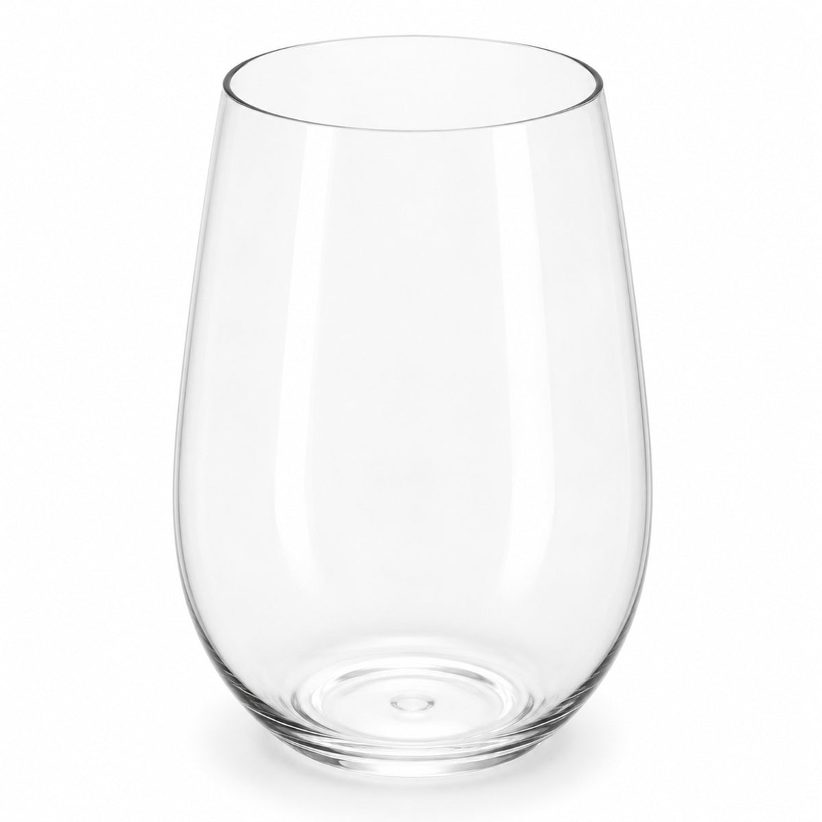 Verres à vin en plastique sans pied, 16 onces, 6 unités