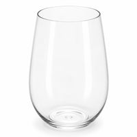 Stemless Plastic Wine Cups, 16 Oz, 6 Count