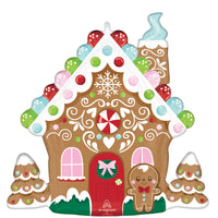 Baking Spirit Bright Christmas Supershape Mylar Foil Balloon, 27 Inches, 1 Count
