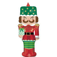 Nutcracker Workshop Christmas Supershape Mylar Foil Balloon, 14 Inches, 1 Count