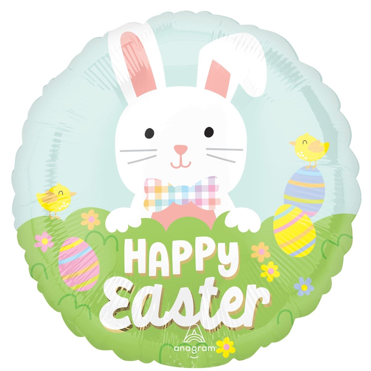Happy Easter Round Foil Balloon, 18 Inches, 1 Count