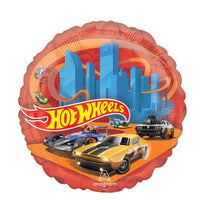 Ballon mylar Supershape Hot Wheels, 21 pouces, 1 unité