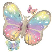 Dream Butterflies Supershape Foil Balloon, 29 Inches, 1 Count