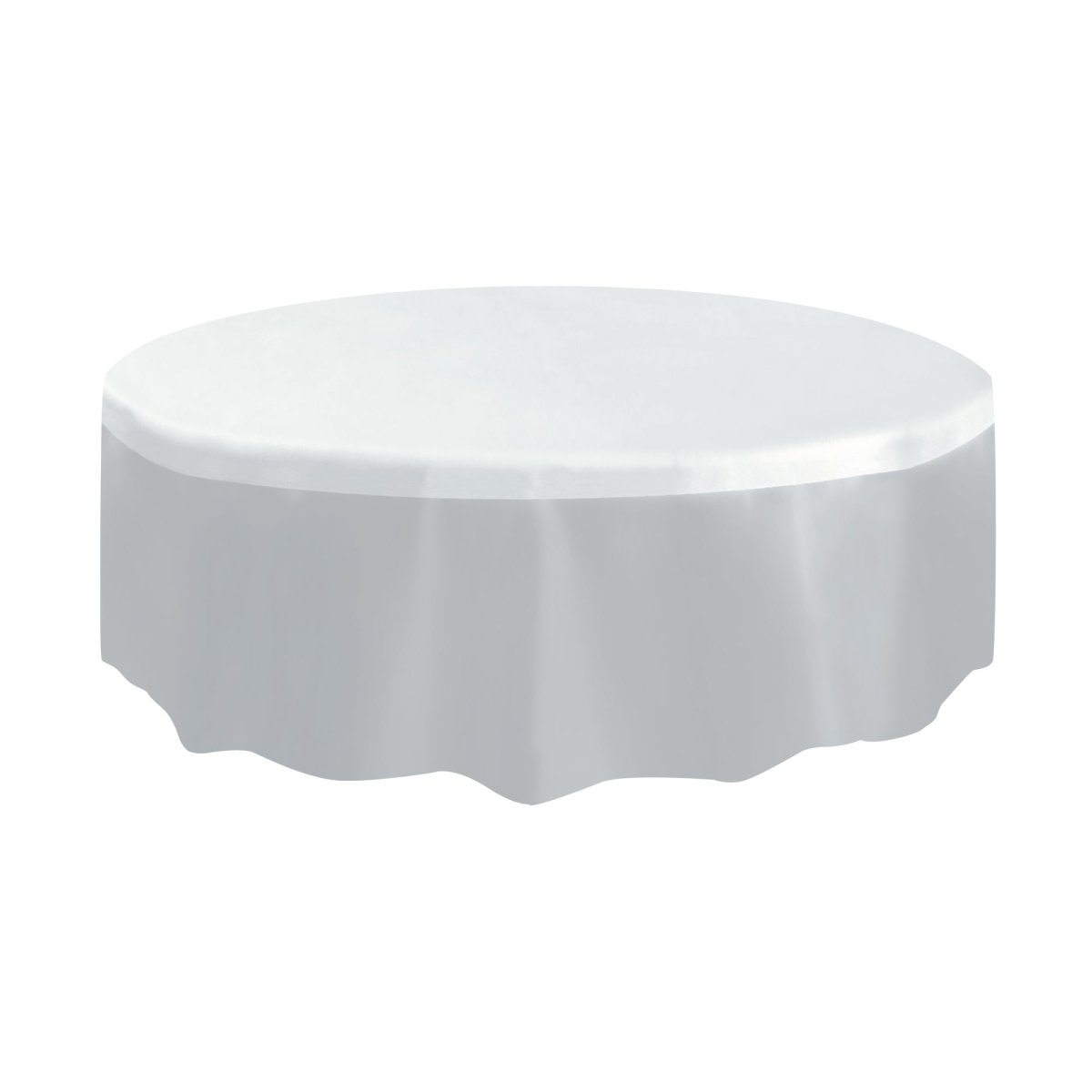 Nappe ronde en plastique transparente, 84 pouces, 1 unité