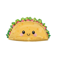 Taco Time Supershape Foil Balloon, 33 Inches, 1 Count