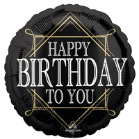 "Happy Birthday to You" Round Foil Balloon, 18 Inches, 1 Count