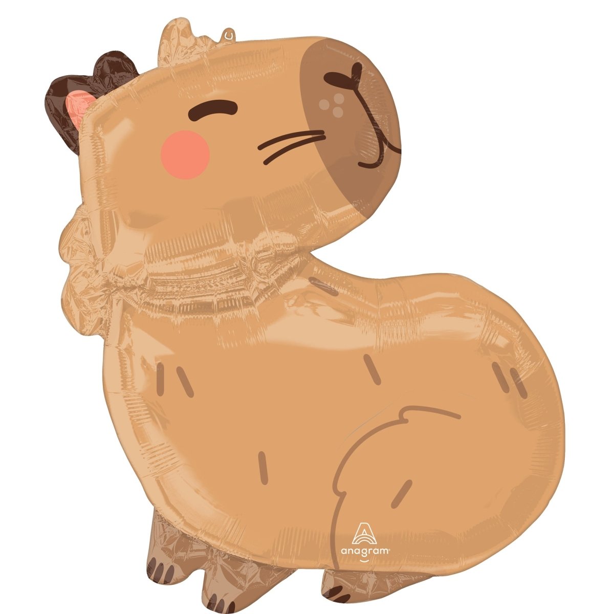 Ballon mylar Supershape capybara, 22 pouces, 1 unité