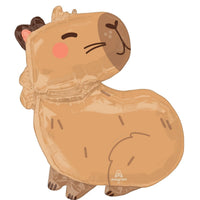 Capybara Supershape Foil Balloon, 22 Inches, 1 Count