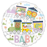 Ballon mylar rond Baby On Board pour shower de bébé, 18 pouces, 1 unité