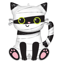 Ballon mylar Supershape chat momie noir Purr-Fect Party, 22 pouces, 1 unité