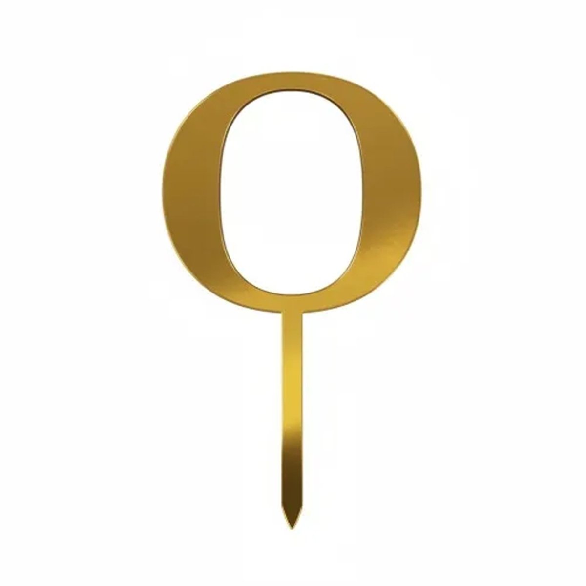 Number Candle # 0 - Gold