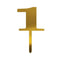 Number Candle # 1 - Gold