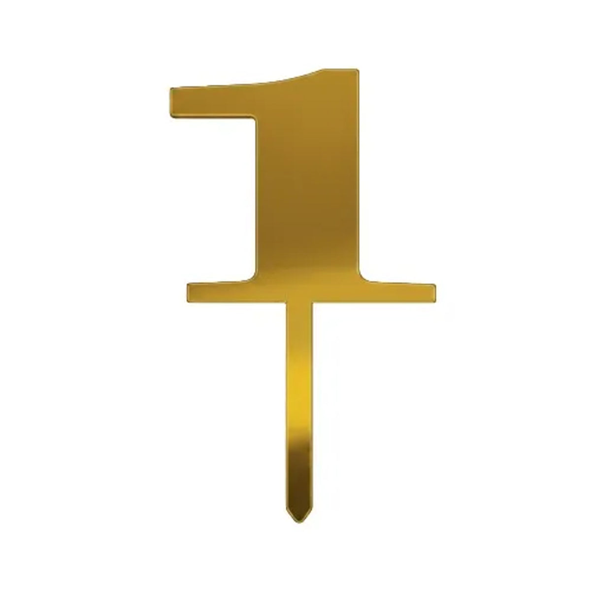 Number Candle # 1 - Gold