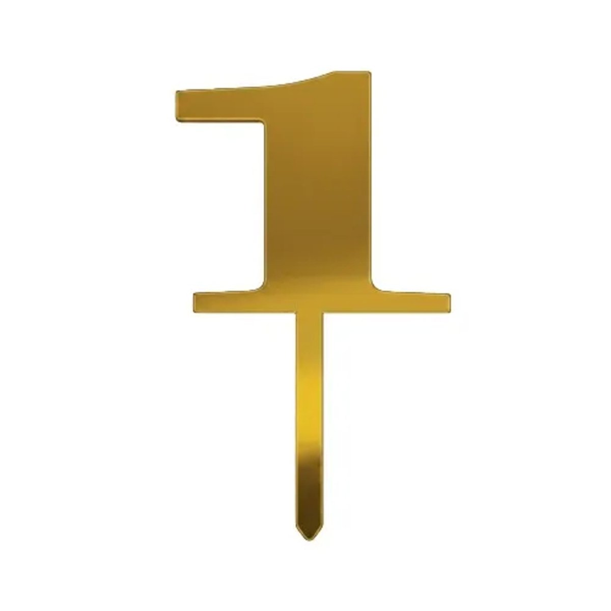 Number Candle # 1 - Gold