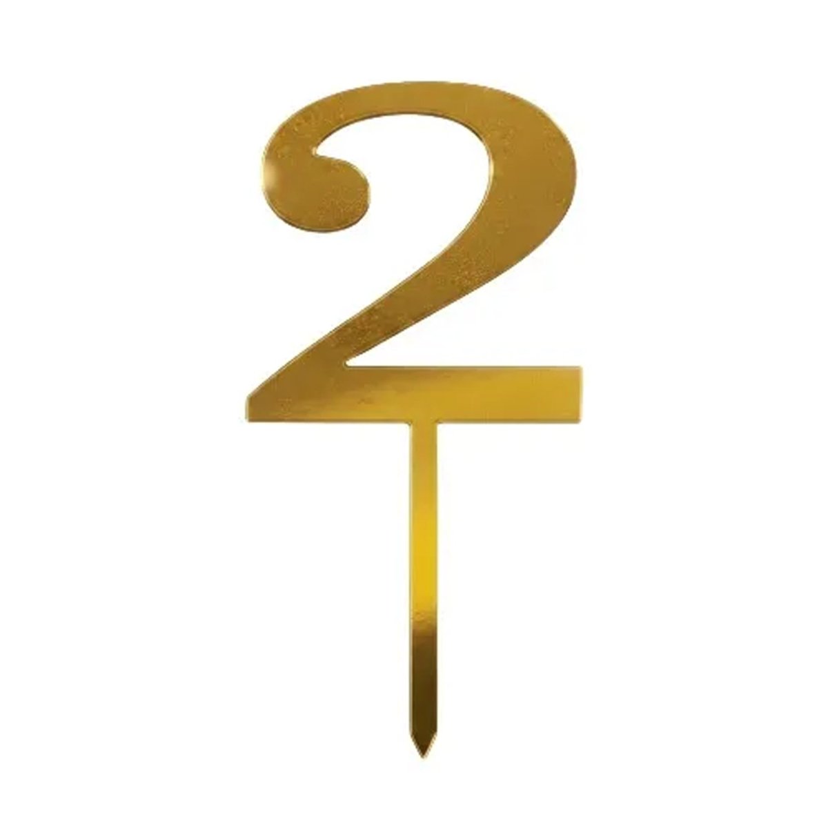 Number Candle # 2 - Gold