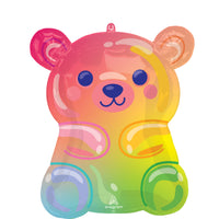 Gummy Bear Birthday Supershape Mylar Foil Balloon, 19 x 22 Inches, 1 Count
