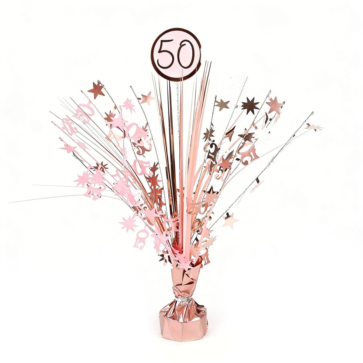Rosé Celebration 50th Birthday Centerpiece, 18 Inches, 1 Count