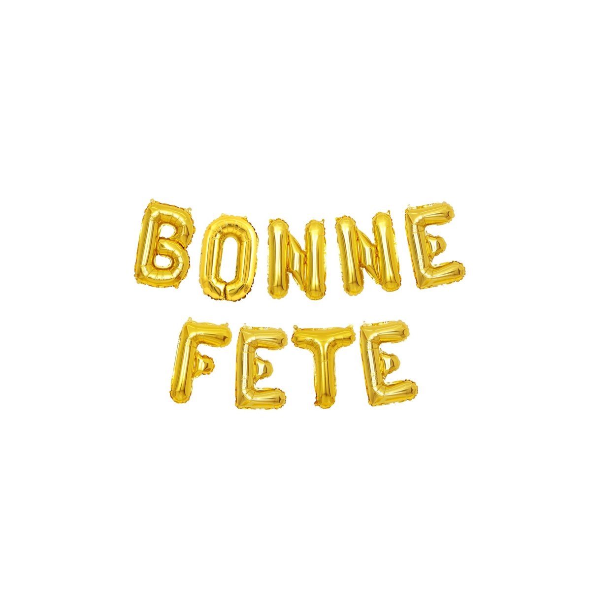 Gold Bonne Fête Air-Filled Foil Balloon Banner, 16 Inches, 1 Count