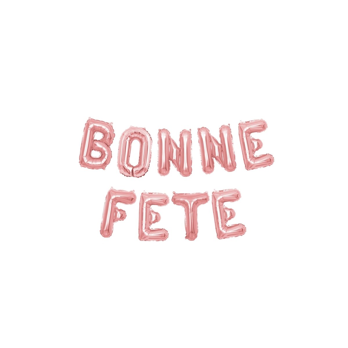 Rose Gold Bonne Fête Air-Filled Foil Balloon Banner, 16 Inches, 1 Count