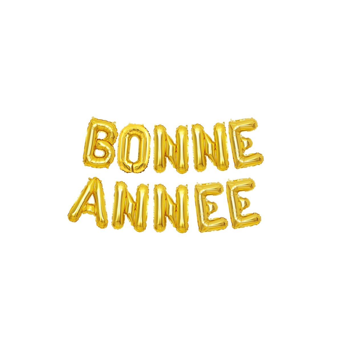 Bannière ballon mylar Bonne Année Doré, 16 pouces, 1 unité