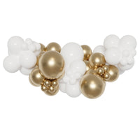 White and Gold Elegance Balloon Garland Kit, 72 Inches, 1 Count