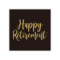 Gold Happy Retirement Large Lunch Napkins, 16 Count