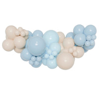 Ensemble de guirlande de ballons bleu bébé et crème, 72 pouces, 1 unité