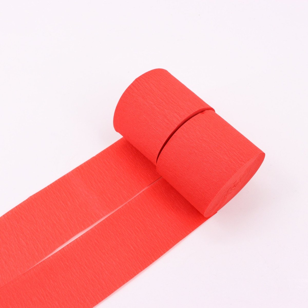 Red Paper Crepe Streamer, 82 Ft, 2 Count