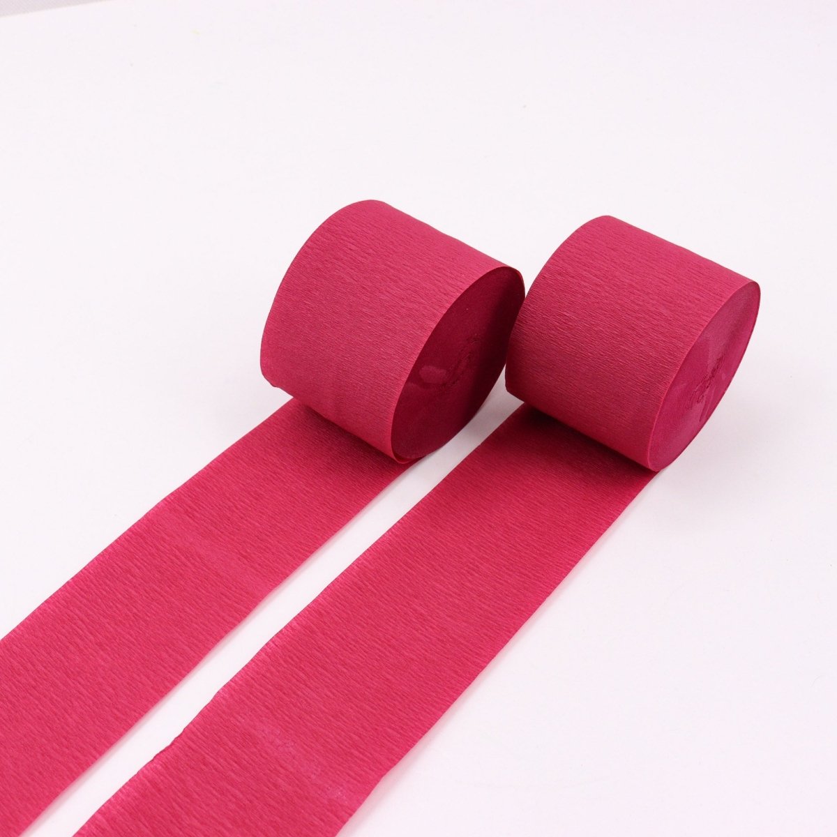 Burgundy Red Paper Crepe Streamer, 82 Ft, 2 Count