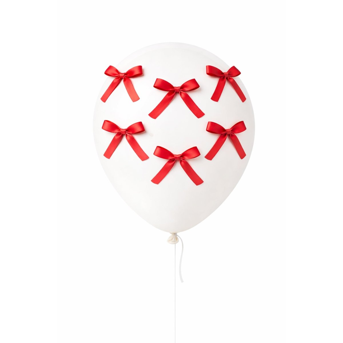 Noeuds décoratifs en satin rouge, 3.5 pouces, 12 unités