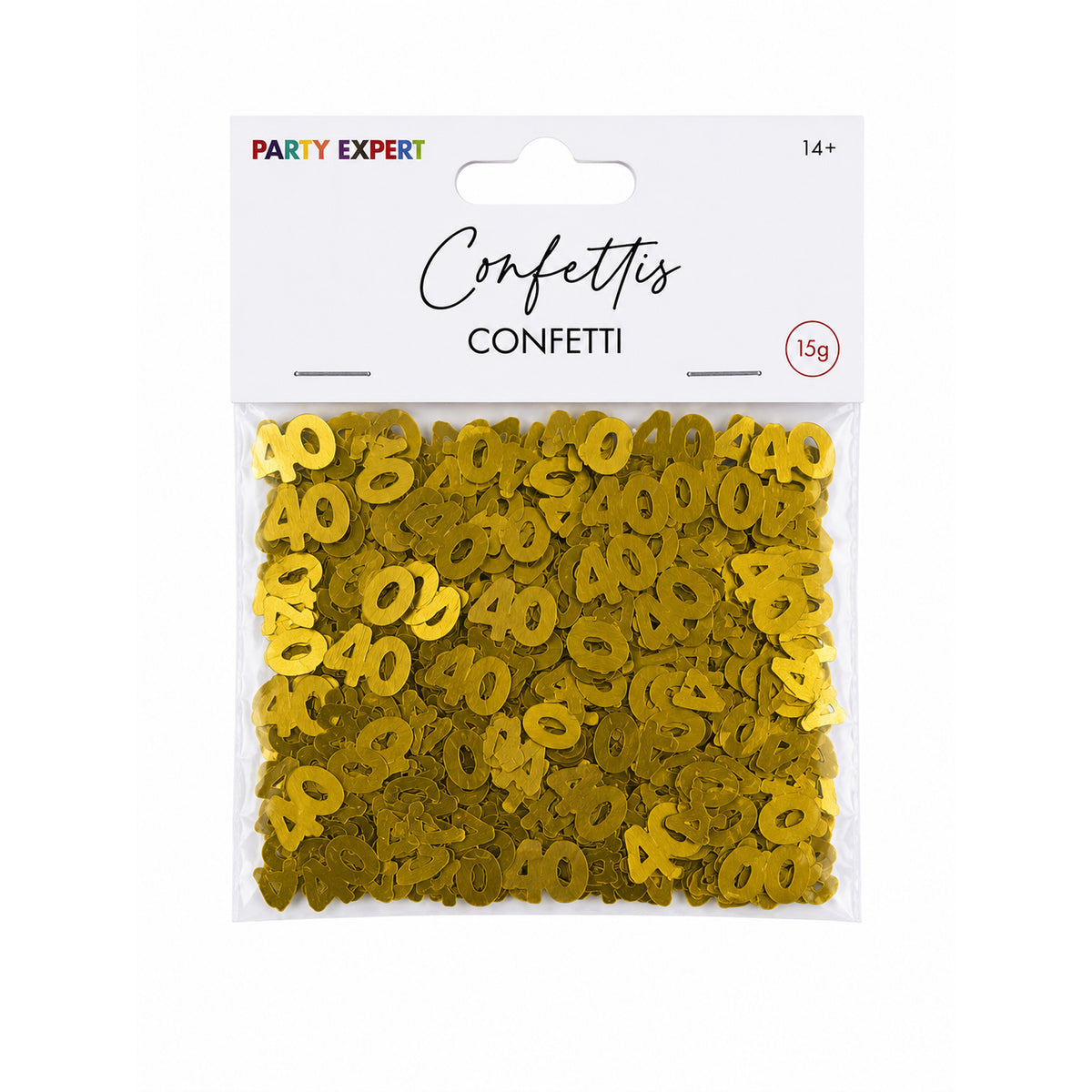 40th Golden Celebration Confetti, 15g, 1 Count