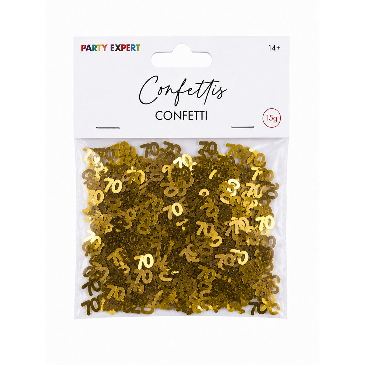 70th Golden Celebration Confetti, 15g, 1 Count
