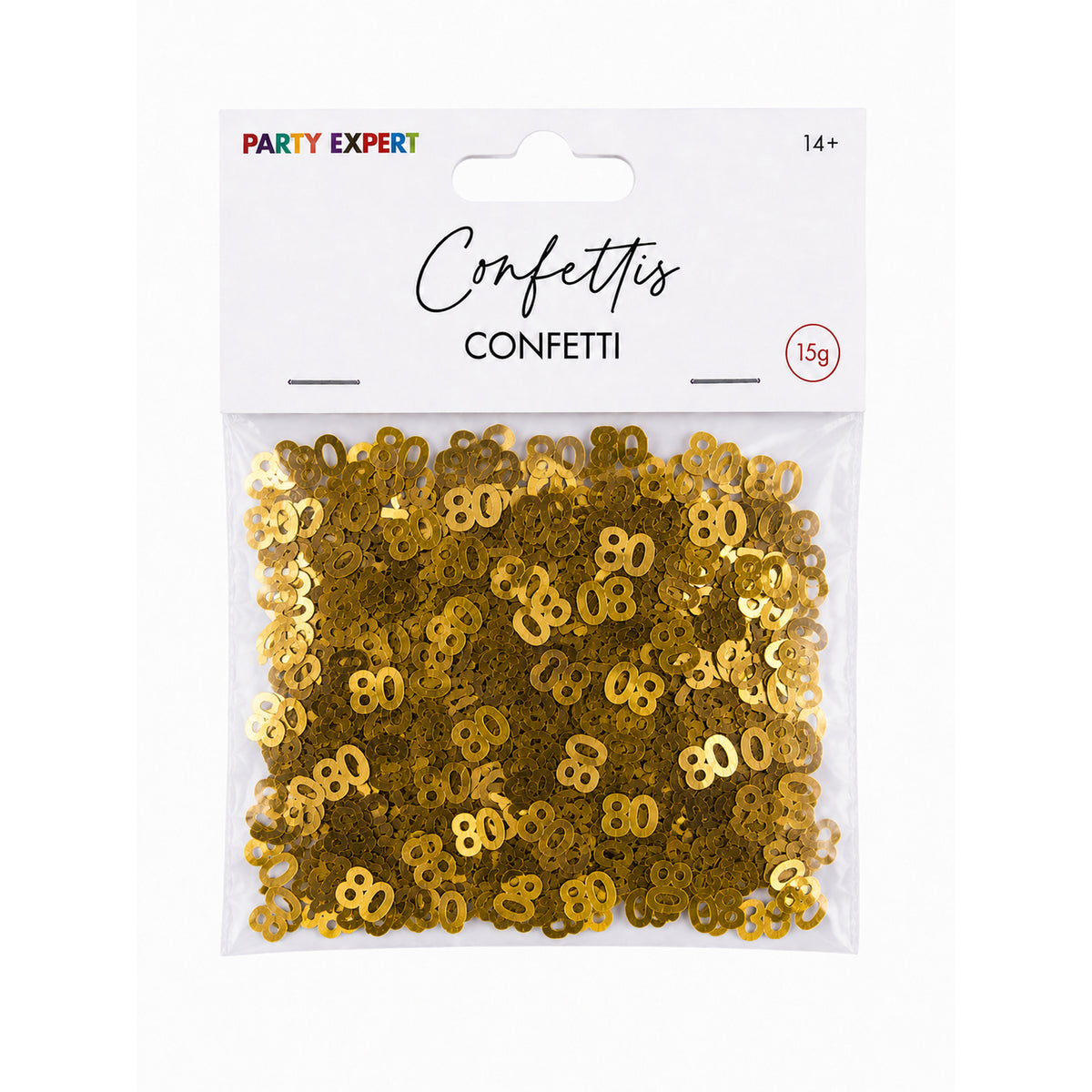 80th Golden Celebration Confetti, 15g, 1 Count