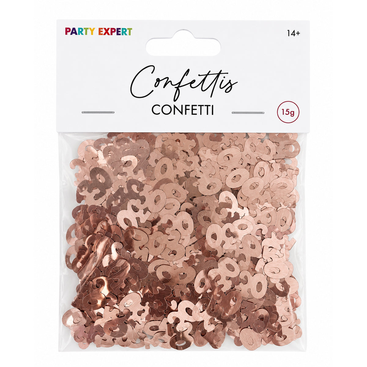 30th Rosé Celebration Confetti, 15g, 1 Count
