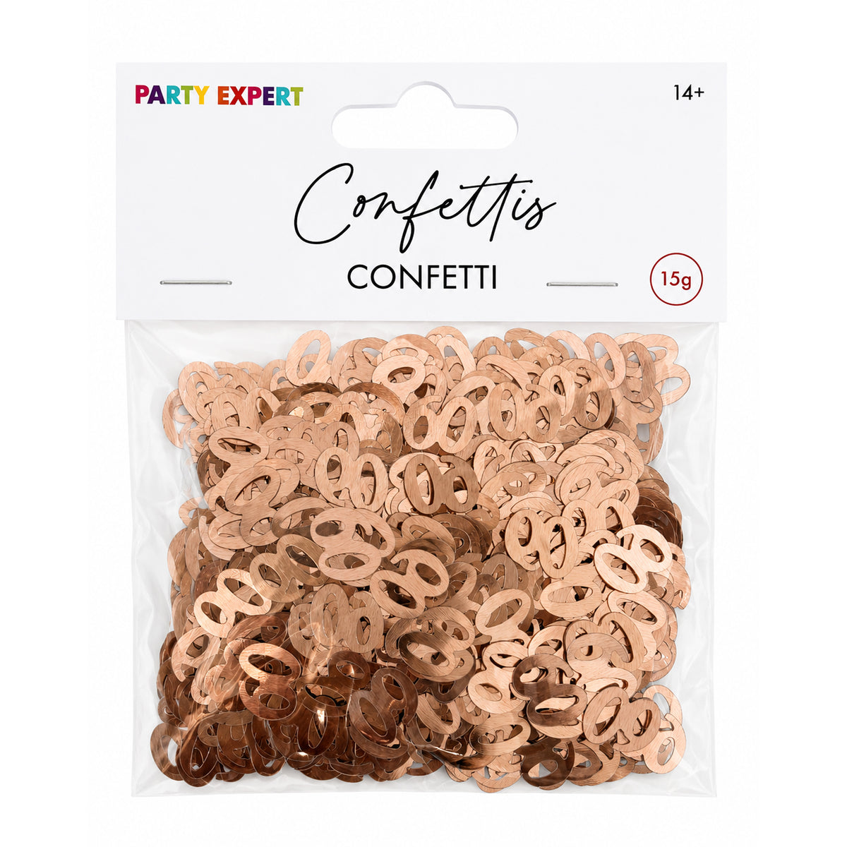 60th Rosé Celebration Confetti, 15g, 1 Count