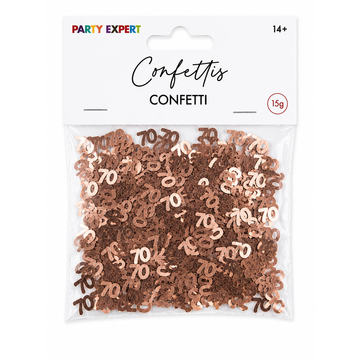 70th Rosé Celebration Confetti, 15g, 1 Count