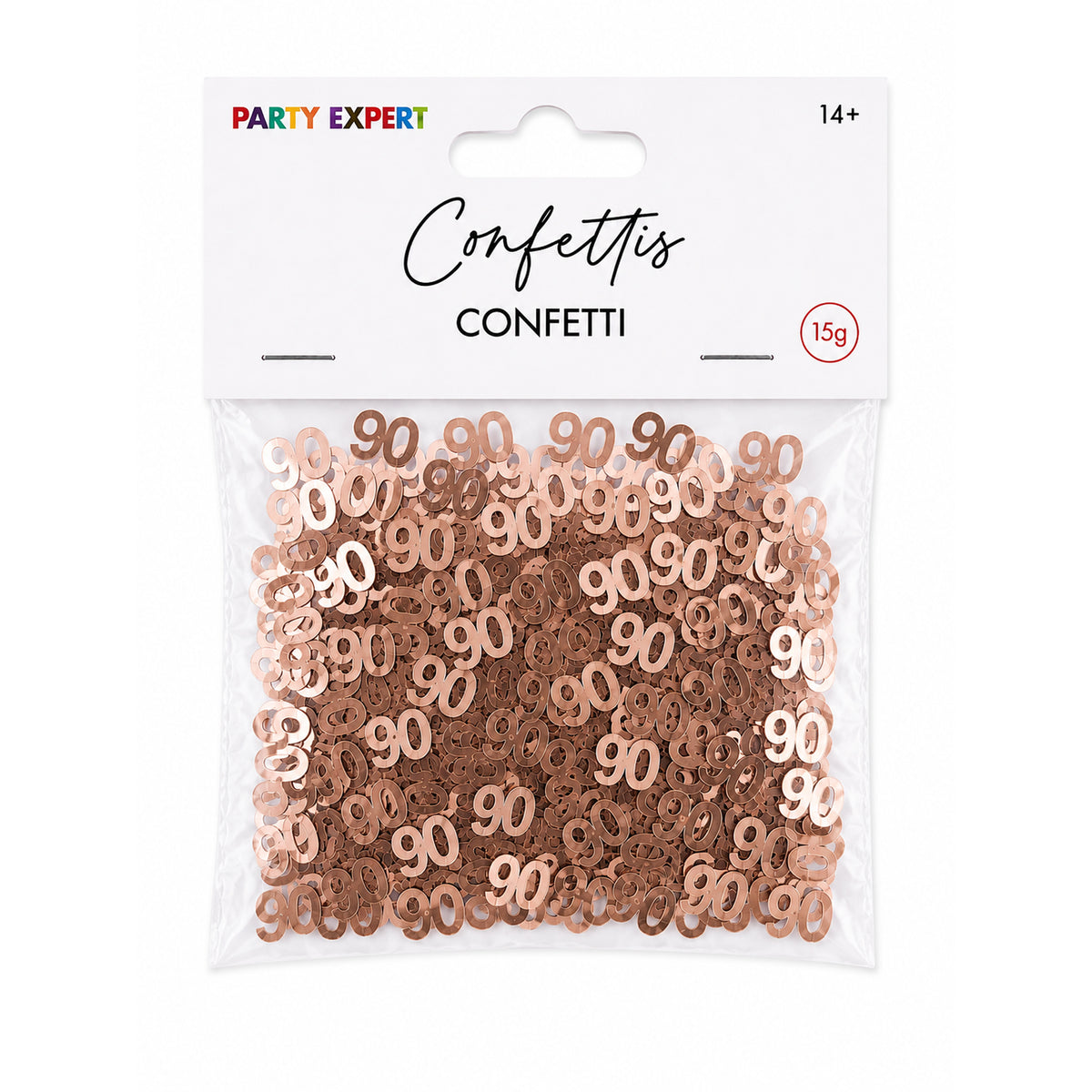 90th Rosé Celebration Confetti, 15g, 1 Count