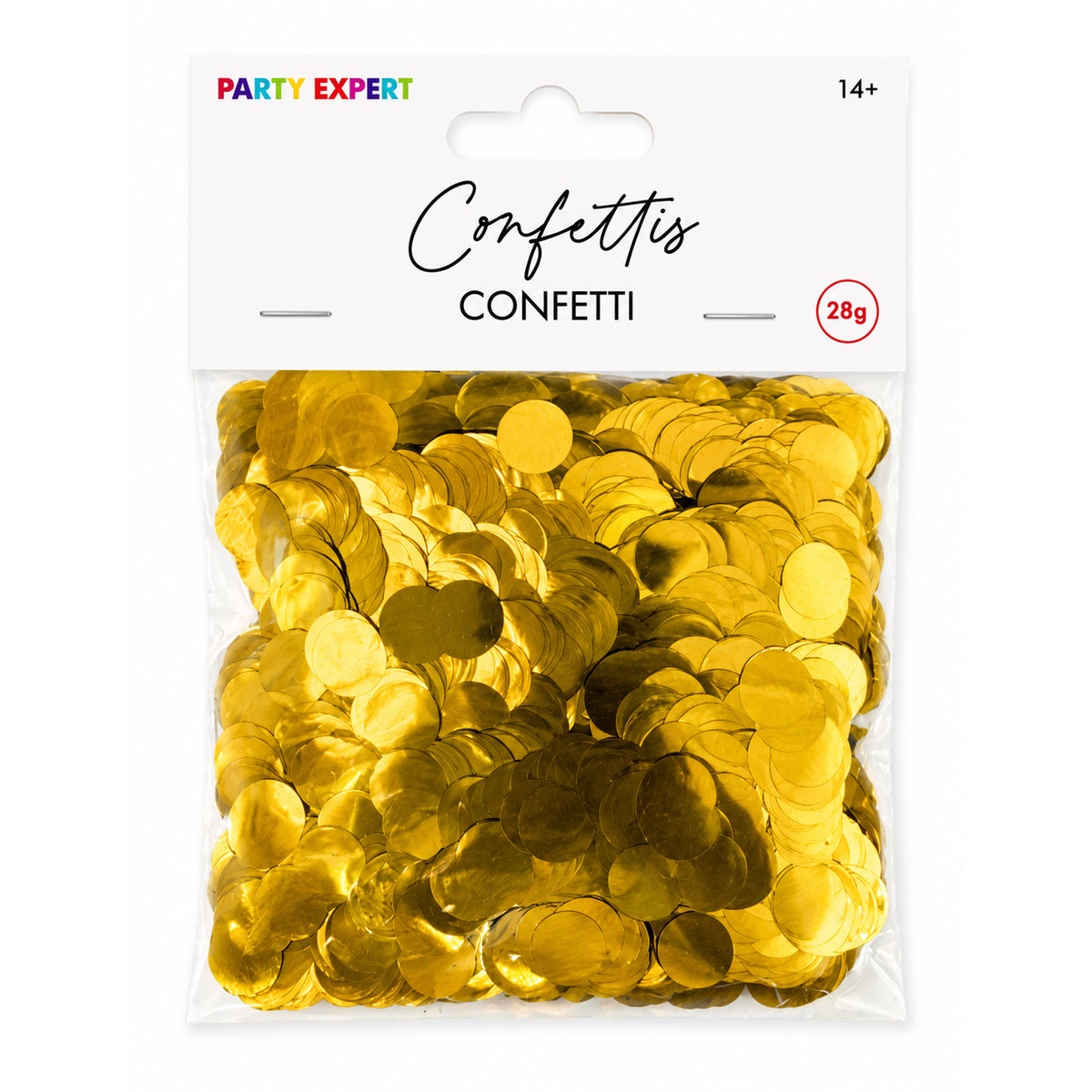 Gold Round Balloon Confetti, 28g, 1 Count