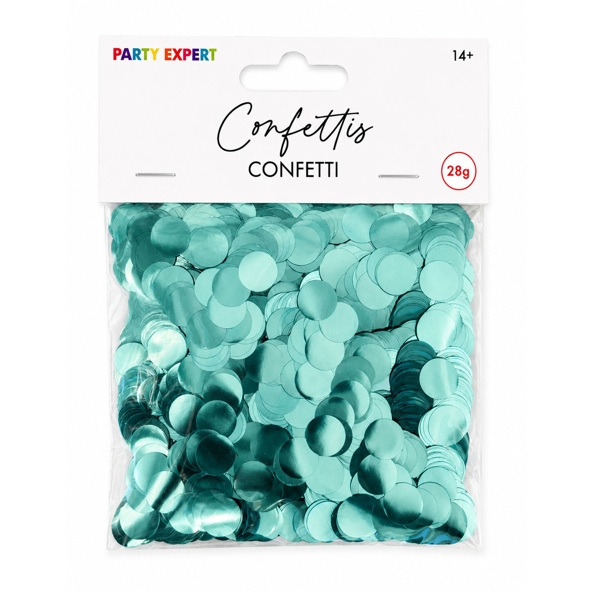Light Blue Round Balloon Confetti, 28g, 1 Count