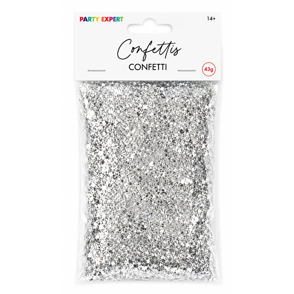 Silver Shredded Balloon Confetti, 43g, 1 Count