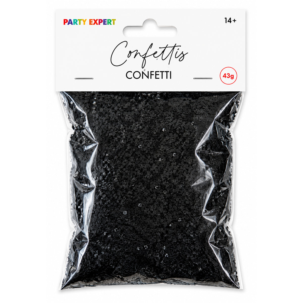 Black Shredded Balloon Confetti, 43g, 1 Count