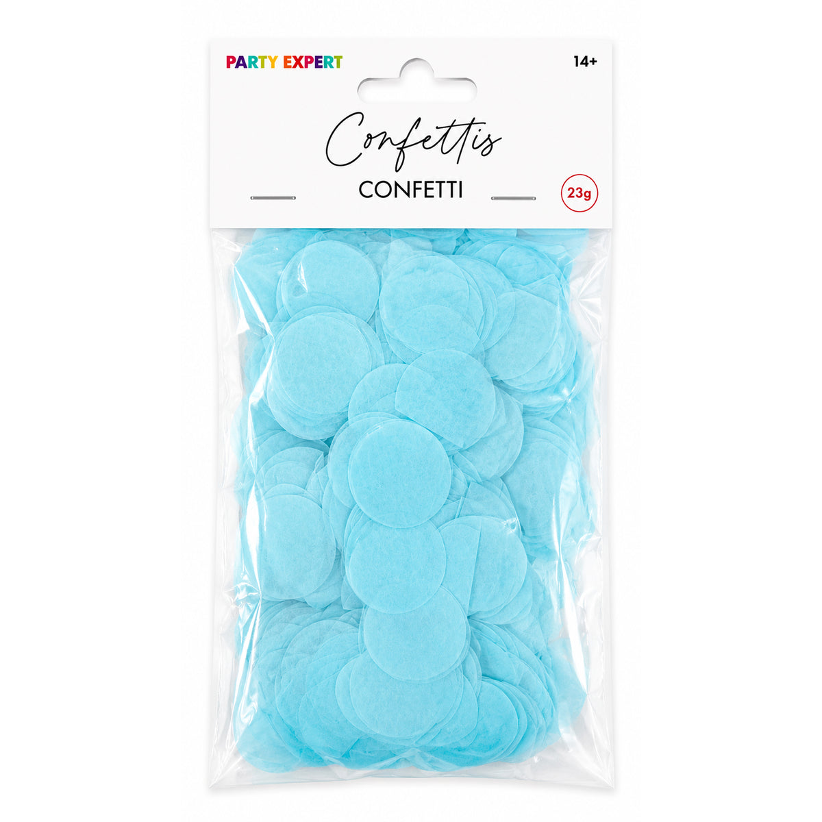 Light Blue Round Paper Balloon Confetti, 1 Inches, 23g, 1 Count