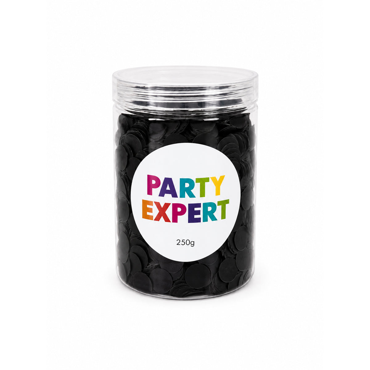 Black Round Balloon Confetti, 250g, 1 Count