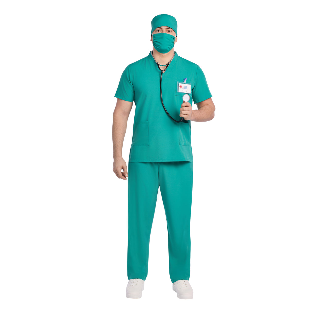 Blue Doctor Plus Size Costume for Adults