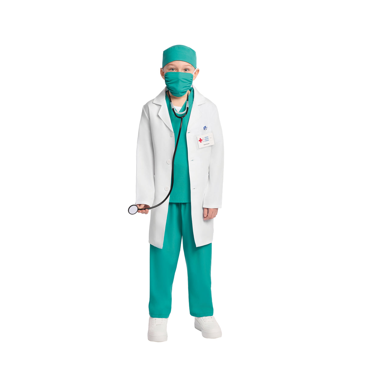 Costume de docteur bleu pour enfants