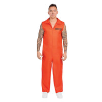Sexy Prisoner Costume for Adults, Orange Jumpsuit