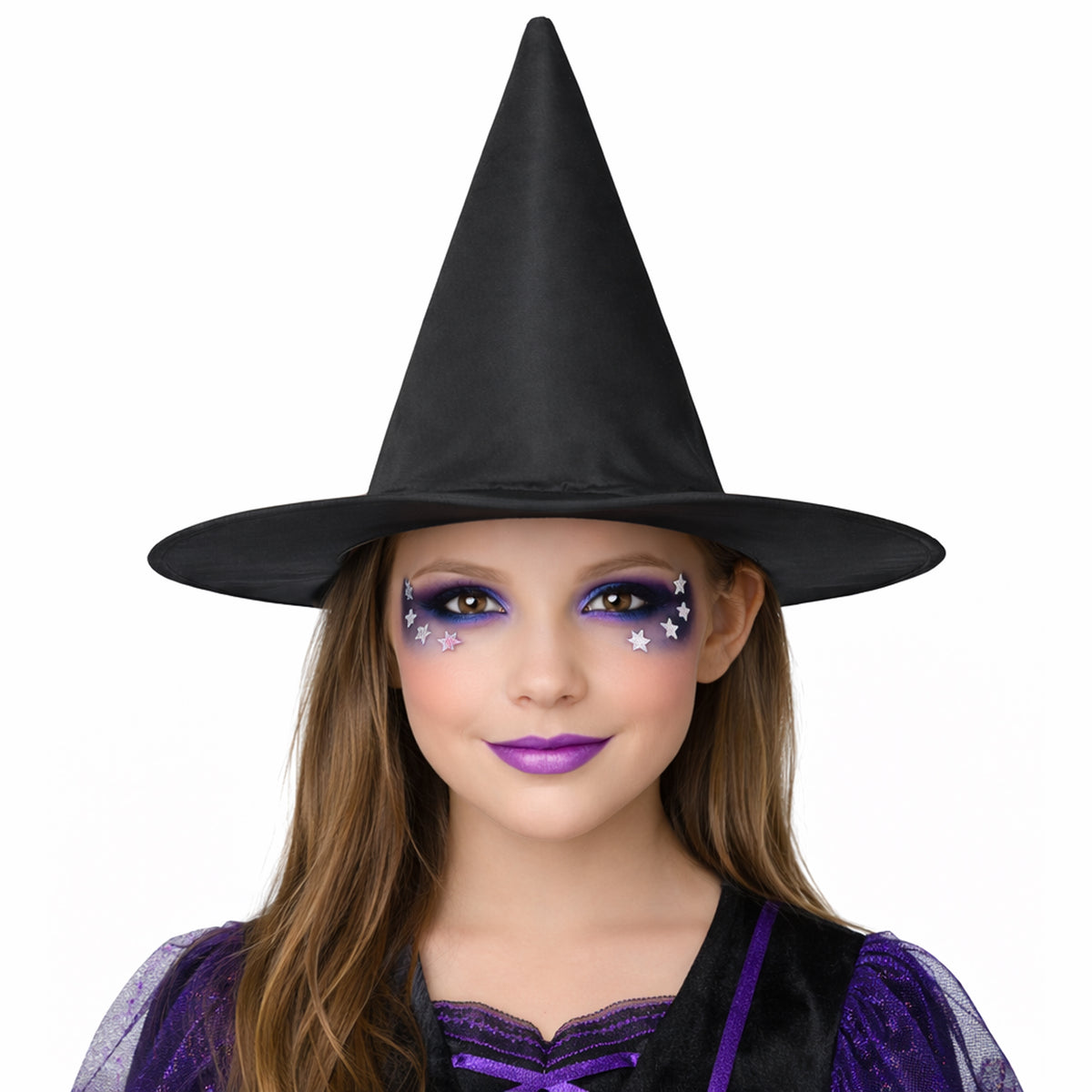 Chapeau de sorcière classique noir pour enfants